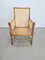 Handmade Bobbin Armchair in Oak & Cane, France, 1930s 7