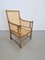 Handmade Bobbin Armchair in Oak & Cane, France, 1930s 15