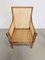 Handmade Bobbin Armchair in Oak & Cane, France, 1930s 9