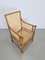 Handmade Bobbin Armchair in Oak & Cane, France, 1930s 12