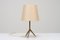 Mid-Century Dreibein Nachttischlampen aus Messing, 1960er, 2er Set 4