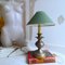 Large Portuguese Classical Silver Metal Buffet Table Lamp, 1950s 2