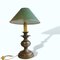 Large Portuguese Classical Silver Metal Buffet Table Lamp, 1950s 3