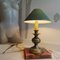 Large Portuguese Classical Silver Metal Buffet Table Lamp, 1950s 4