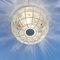 Minimalist Glass and Iron Flush Mount or Ceiling Light from Limburg, Germany, 1960s, Image 7