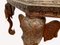 Antiker Couchtisch aus geschnitztem Holz mit Elefanten Skulptur 10