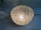 Portuguese Minimalist Round Clear Textured Glass Flush Mount or Wall Light, 1990s, Image 6