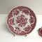Plato vintage de porcelana roja de Villeroy & Boch, años 70, Imagen 1