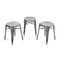Industrial Iron Stools, Set of 10, Image 1