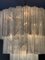 Großer Röhren Kronleuchter aus Muranoglas mit Vergoldetem Lampenfuß 10