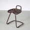 Brown Metal Tractor Seat Stool, Italy, 1970s 1