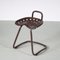 Brown Metal Tractor Seat Stool, Italy, 1970s, Image 1