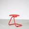 Red Metal Tractor Seat Stool, Italy, 1970s, Image 2