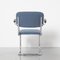 Vintage Blue Upholstery Tube Frame Armchair, 1930s, Image 5