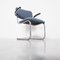 Vintage Blue Upholstery Tube Frame Armchair, 1930s, Image 14