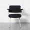 Black Upholstery Resort Chair attributed to Friso Kramer for Ahrend De Cirkel, 1960s 3