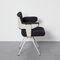 Black Upholstery Resort Chair attributed to Friso Kramer for Ahrend De Cirkel, 1960s 6