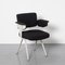 Black Upholstery Resort Chair attributed to Friso Kramer for Ahrend De Cirkel, 1960s 1