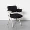 Black Upholstery Resort Chair attributed to Friso Kramer for Ahrend De Cirkel, 1960s, Image 1