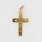 18 Karat 20th Century Yellow Gold, Diamonds and Ruby Cross Pendant, Image 10