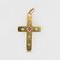 Colgante en forma de cruz de oro amarillo de 18 quilates, diamantes y rubí, siglo XX, Imagen 10