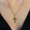 18 Karat 20th Century Yellow Gold, Diamonds and Ruby Cross Pendant 9