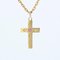 18 Karat 20th Century Yellow Gold, Diamonds and Ruby Cross Pendant 8