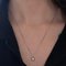 18k White Golden Golden Point Necklace with Diamond 10