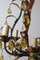 Venetian Drop Murano Glass Gilded Metal Chandelier, Image 5