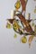 Venetian Drop Murano Glass Gilded Metal Chandelier, Image 6