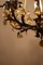 Venetian Drop Murano Glass Gilded Metal Chandelier, Image 11