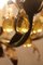 Venetian Drop Murano Glass Gilded Metal Chandelier, Image 10