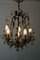 Venetian Drop Murano Glass Gilded Metal Chandelier 8