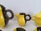 Vintage Two-Tone Ceramic Luc Coffee Service by Auguste Lucchesi, Vallauris, 1950s, Set of 15, Image 2