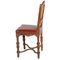 Eclectic Neoclassical Chairs in Hand Carved Walnut & Leather Upholstery, 1880s, Set of 6 5