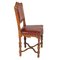 Eclectic Neoclassical Chairs in Hand Carved Walnut & Leather Upholstery, 1880s, Set of 6 4