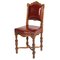 Eclectic Neoclassical Chairs in Hand Carved Walnut & Leather Upholstery, 1880s, Set of 6 3