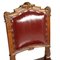 Eclectic Neoclassical Chairs in Hand Carved Walnut & Leather Upholstery, 1880s, Set of 6 11