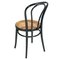 Sedie da pranzo in faggio curvato e seduta in paglia di Vienna di Michael Thonet per Thonet, anni '40, set di 4, Immagine 4