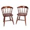 Chaises Style Old America en Châtaigner, 1950s, Set de 4 2