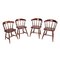 Old America Style Chairs in Chestnut, 1950s, Set of 4 1