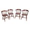 Old America Style Chairs in Chestnut, 1950s, Set of 4, Image 1