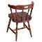 Old America Style Chairs in Chestnut, 1950s, Set of 4, Image 5