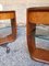 Bedside Tables in Mahogany & Glass, 1950s, Set of 2 5