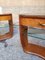 Bedside Tables in Mahogany & Glass, 1950s, Set of 2 4