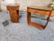 Bedside Tables in Mahogany & Glass, 1950s, Set of 2 2