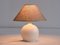 Lampe de Bureau Sphère en Céramique Texturée Blanche par Alvino Bagni, Italie, 1970s 7