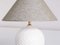 White Textured Ceramic Sphere Table Lamp by Alvino Bagni, Italy, 1970s 4