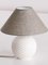 Lampe de Bureau Sphère en Céramique Texturée Blanche par Alvino Bagni, Italie, 1970s 3