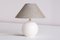 White Textured Ceramic Sphere Table Lamp by Alvino Bagni, Italy, 1970s, Image 1